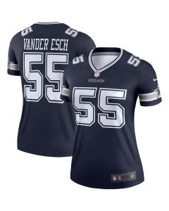 Leighton Vander Esch 55 Dallas Cowboys Women Legend Jersey – Navy