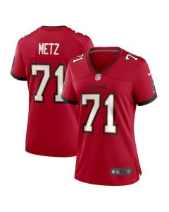 Lorenz Metz 71 Tampa Bay Buccaneers Game Women Jersey – Red