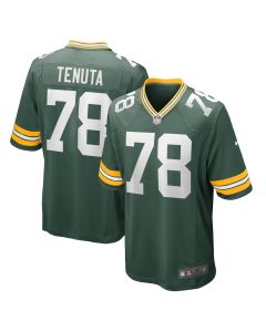 Luke Tenuta 78 Green Bay Packers Men Home Game Jersey – Green