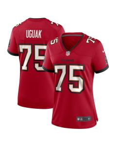 Lwal Uguak 75 Tampa Bay Buccaneers Women’s Game Jersey – Red