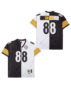 Lynn Swann 88 Pittsburgh Steelers Two-Toned Retro Throwback Men Jersey – Black/White