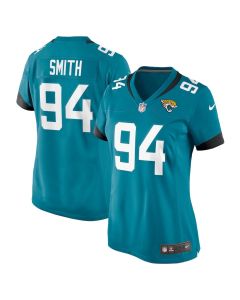 Maason Smith 94 Jacksonville Jaguars Women’s Game Jersey – Teal