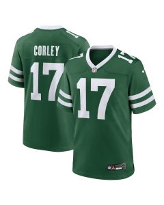 Malachi Corley 17 New York Jets Team Game Men Jersey – Legacy Green