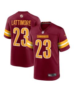 Marshon Lattimore 23 Washington Commanders Game Men Jersey – Burgundy
