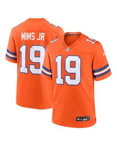 Marvin Mims Jr 19 Denver Broncos Mile High Collection 1977 Throwback Player Game Men Jersey – Orange