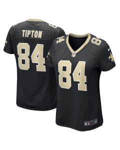 Mason Tipton 84 New Orleans Saints Women’s Game Jersey – Black