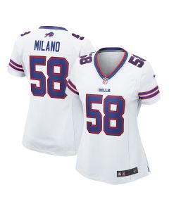Matt Milano 58 Buffalo Bills Women’s Game Jersey – White