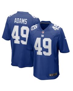 Matthew Adams 49 New York Giants Team Game Men Jersey – Royal