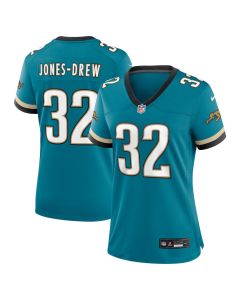 Maurice Jones-Drew 32 Jacksonville Jaguars Women’s Prowler Throwback Retired Player Game Jersey – Teal