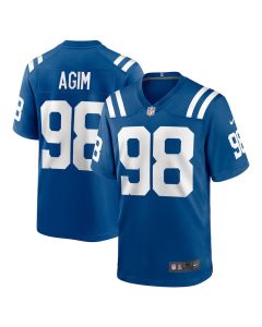 McTelvin Agim 98 Indianapolis Colts Game Men Jersey – Royal