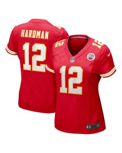 Mecole Hardman 12 Kansas City Chiefs Women Game Jersey – Red