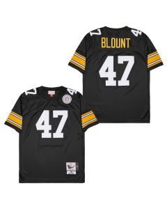 Mel Blount 47 Pittsburgh Steelers Retro Throwback Men Jersey – Black