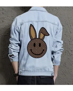 Men's Casual Denim Jacket for Grandson - Stylish Look with Casual Hangouts - Gift Idea for Anniversary Teenagers - Light Blue - Main View