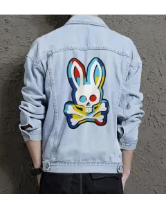 Men's Classic Jean Jacket for Graduate - Great Button Closure Gift - Outdoor Activities for Special Occasion - Active Men - Light Blue - Main View
