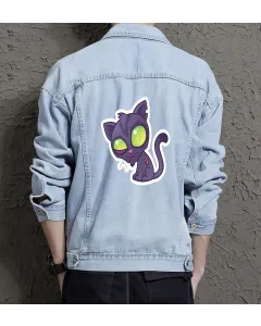 Men's Urban Jean Jacket - Ideal Gift for Teen Boys - Urban Design Style - Great for School Wear - Just Because Gift - Light Blue - Main View