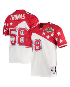 Men’s AFC Derrick Thomas Mitchell & Ness White/Red 1995 Pro Bowl Jersey