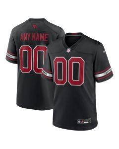 Men’s Arizona Cardinals Black Alternate Custom Game Jersey