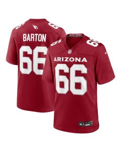 Men’s Arizona Cardinals Jackson Barton Cardinal Team Game Jersey