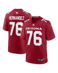 Men’s Arizona Cardinals Will Hernandez Cardinal Team Game Jersey