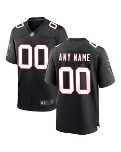 Men’s Atlanta Falcons Black Throwback Custom Game Jersey