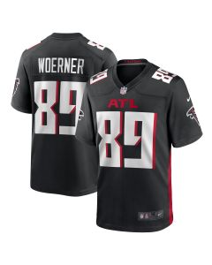 Men’s Atlanta Falcons Charlie Woerner Black Game Jersey