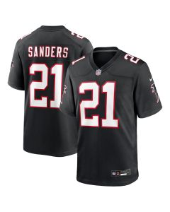 Men’s Atlanta Falcons Deion Sanders Black Alternate Retired Player Game Jersey