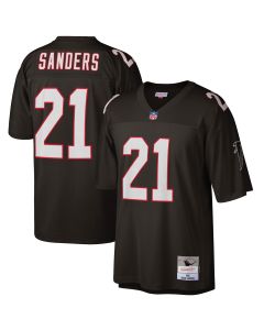 Men’s Atlanta Falcons Deion Sanders Mitchell & Ness Black Big & Tall 1992 Retired Player Jersey