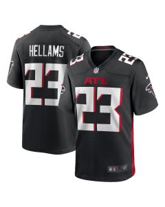 Men’s Atlanta Falcons DeMarcco Hellams Black Team Game Jersey