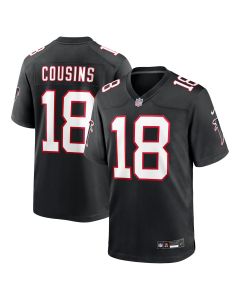 Men’s Atlanta Falcons Kirk Cousins Black Alternate Game Player Jersey