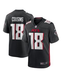Men’s Atlanta Falcons Kirk Cousins Black Game Player Jersey