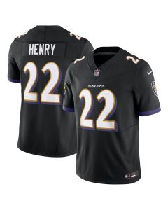 Men’s Baltimore Ravens Derrick Henry Black Vapor F.U.S.E. Limited Jersey