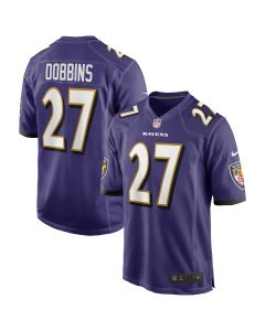 Men’s Baltimore Ravens J.K. Dobbins Purple Game Jersey