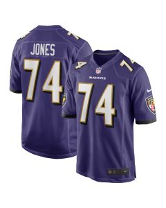 Men’s Baltimore Ravens Josh Jones Purple Team Game Jersey