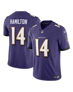 Men’s Baltimore Ravens Kyle Hamilton Purple Vapor F.U.S.E. Limited Jersey