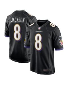 Men’s Baltimore Ravens Lamar Jackson Black Alternate Game Jersey