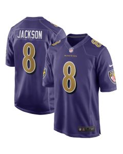 Men’s Baltimore Ravens Lamar Jackson Purple Alternate Game Jersey