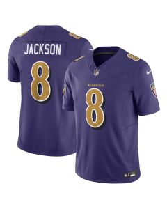 Men’s Baltimore Ravens Lamar Jackson Purple Vapor F.U.S.E. Limited Jersey