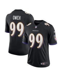 Men’s Baltimore Ravens Odafe Oweh Black Vapor Limited Jersey