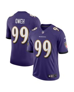 Men’s Baltimore Ravens Odafe Oweh Purple Vapor Limited Jersey