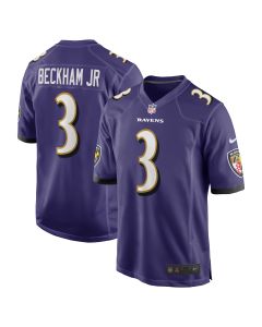Men’s Baltimore Ravens Odell Beckham Jr. Purple Game Jersey