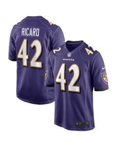 Men’s Baltimore Ravens Patrick Ricard Purple Game Jersey