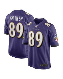 Men’s Baltimore Ravens Steve Smith Sr. Purple Retired Player Game Jersey