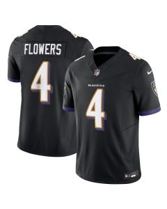 Men’s Baltimore Ravens Zay Flowers Black Alternate Vapor F.U.S.E. Limited Jersey