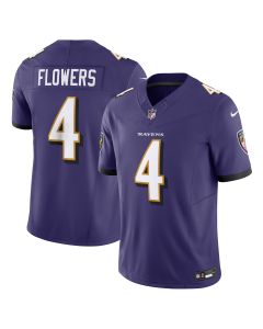 Men’s Baltimore Ravens Zay Flowers Purple Vapor F.U.S.E. Limited Jersey