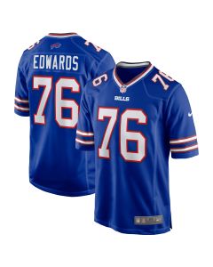 Men’s Buffalo Bills David Edwards Royal Game Jersey