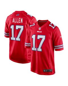 Men’s Buffalo Bills Josh Allen Red Alternate Game Jersey
