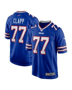 Men’s Buffalo Bills Will Clapp Royal Game Jersey