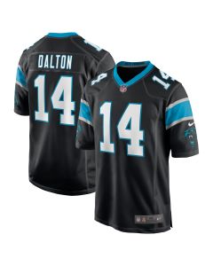 Men’s Carolina Panthers Andy Dalton Black Game Player Jersey