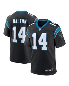 Men’s Carolina Panthers Andy Dalton Black Team Game Jersey