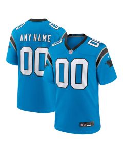 Men’s Carolina Panthers Blue Alternate Custom Game Jersey